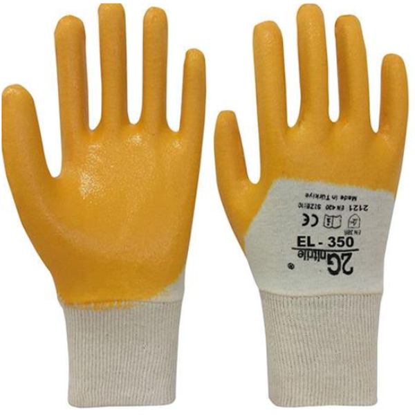 2G E-350 Sarı Nitril Eldiven