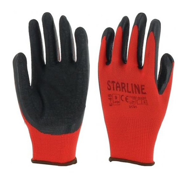 Straline Dalgalı Lateks Eldiven E-45